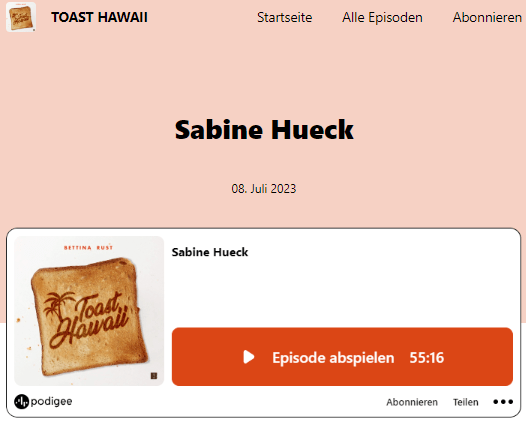 Toast Hawaii Podcast Juli 2023